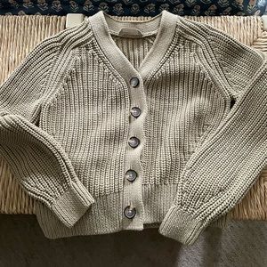 Everlane XS cardigan sweater - olive green